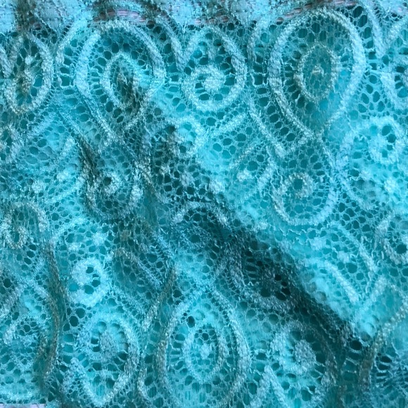 Free People seafoam green lace bandeau bralette ML - Picture 3 of 4